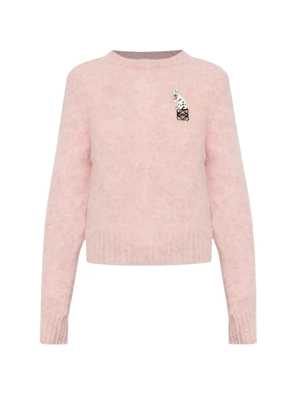 LOEWE Pullover mit Applikation - Rosa