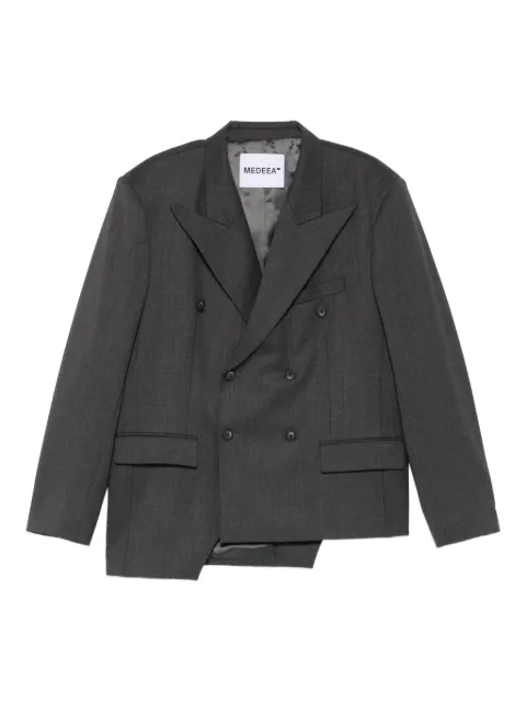 MEDEEA Trapezoid asymmetrical blazer