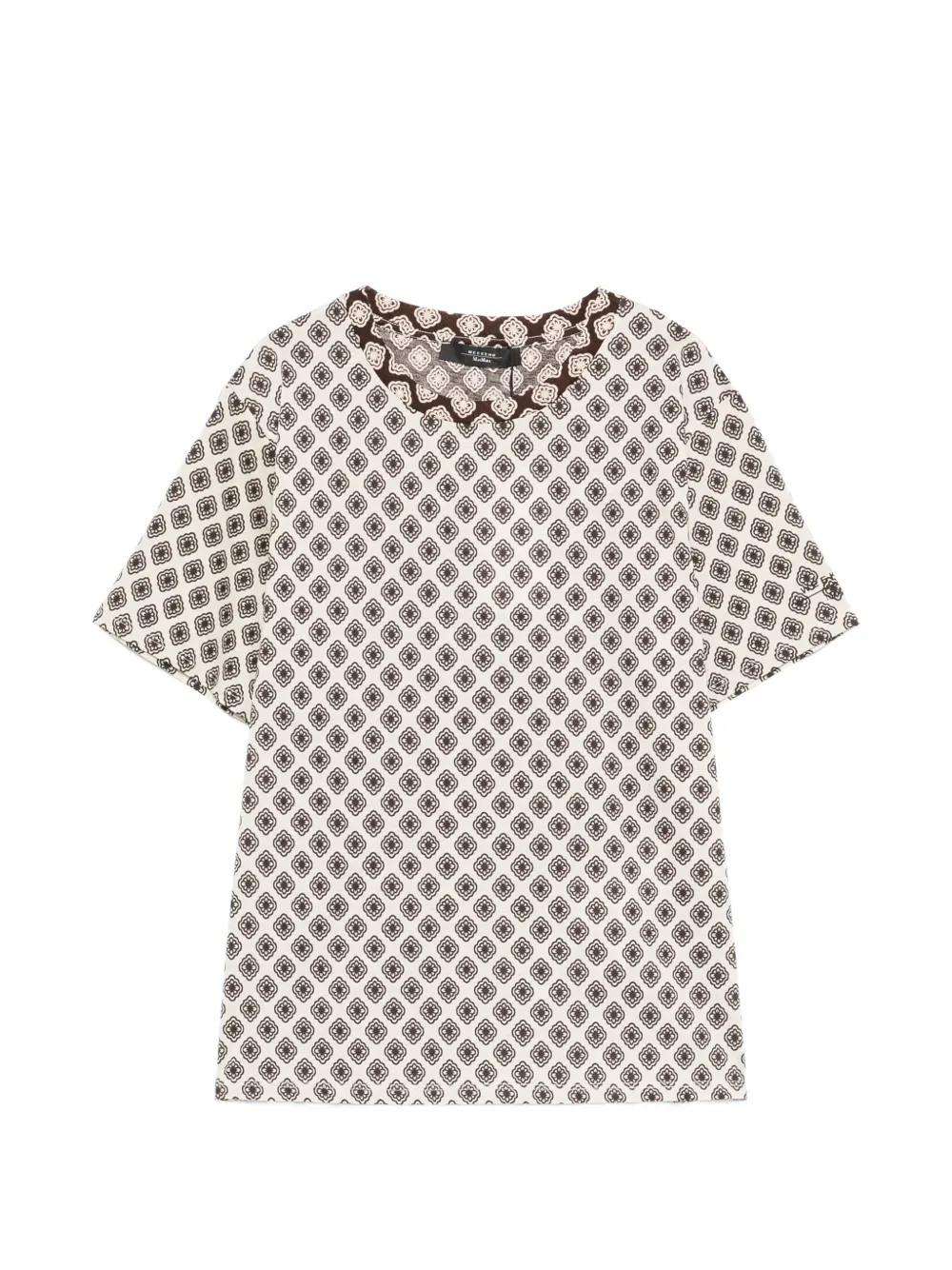Weekend Max Mara Wkdbussola patterned T-shirt - Toni neutri