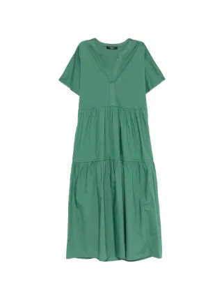 Weekend Max Mara Wkdcapsula V-neck Midi Dress | Green | FARFETCH