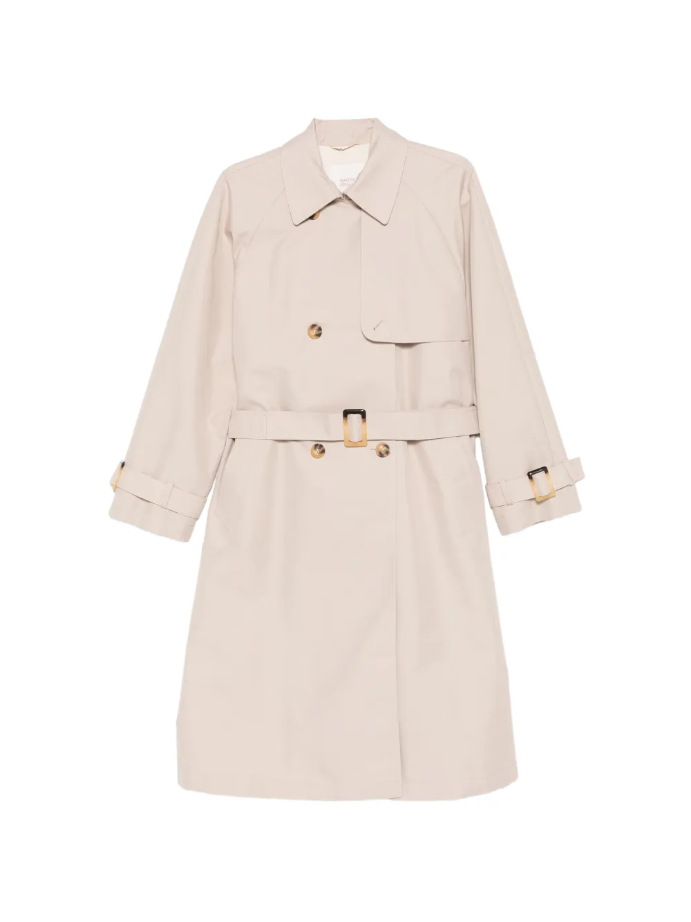 Marina Rinaldi MRSPATTO buttoned belted coat - Toni neutri