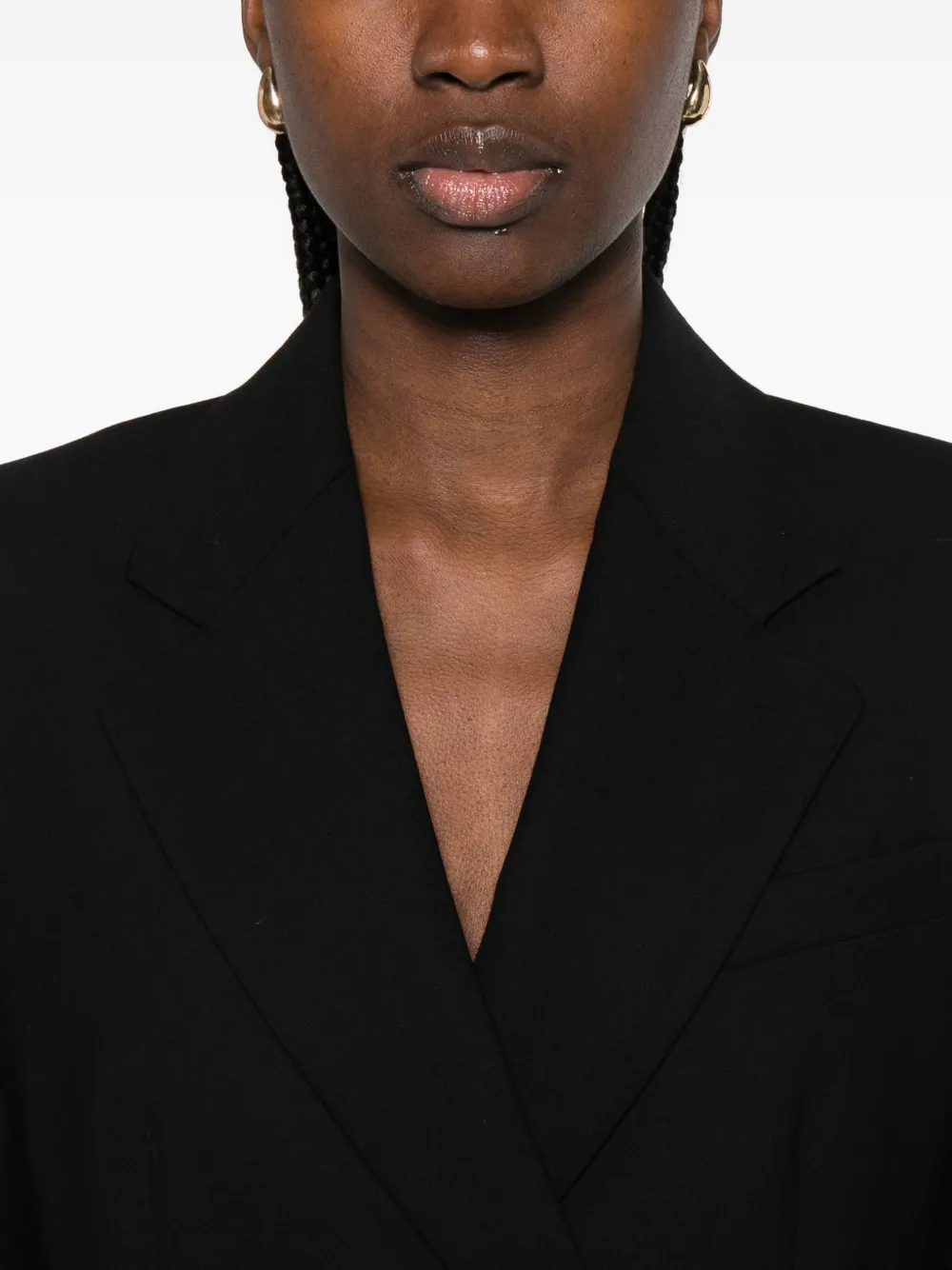 Sportmax Spxgufo blazer met dubbele rij knopen Zwart