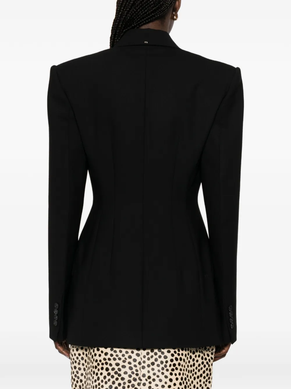 Sportmax Spxgufo blazer met dubbele rij knopen Zwart