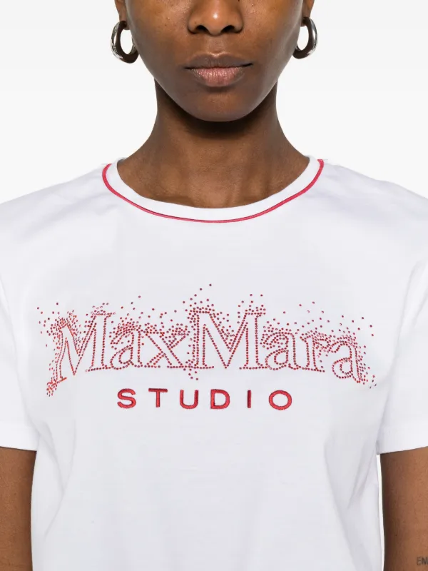 Max Mara Logo T-shirt | White | FARFETCH