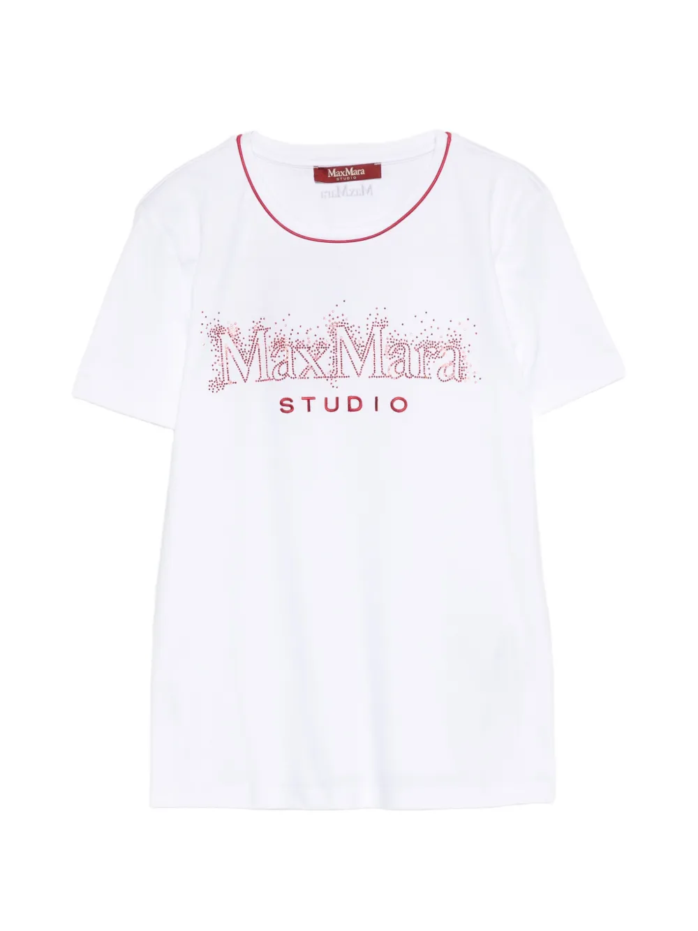 Max Mara T-shirt con logo - Bianco