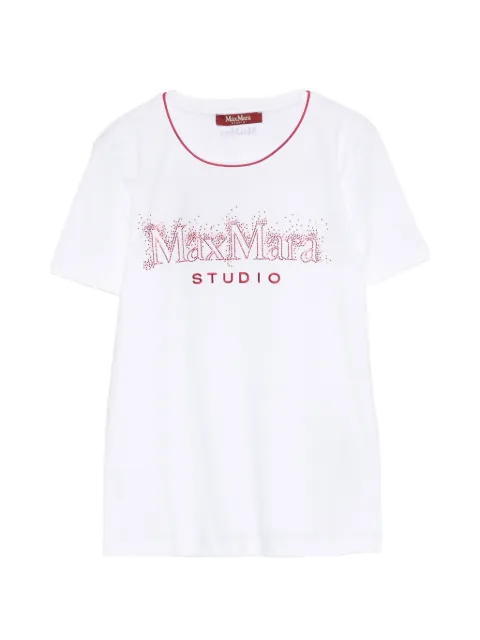 Max Mara playera con logo estampado