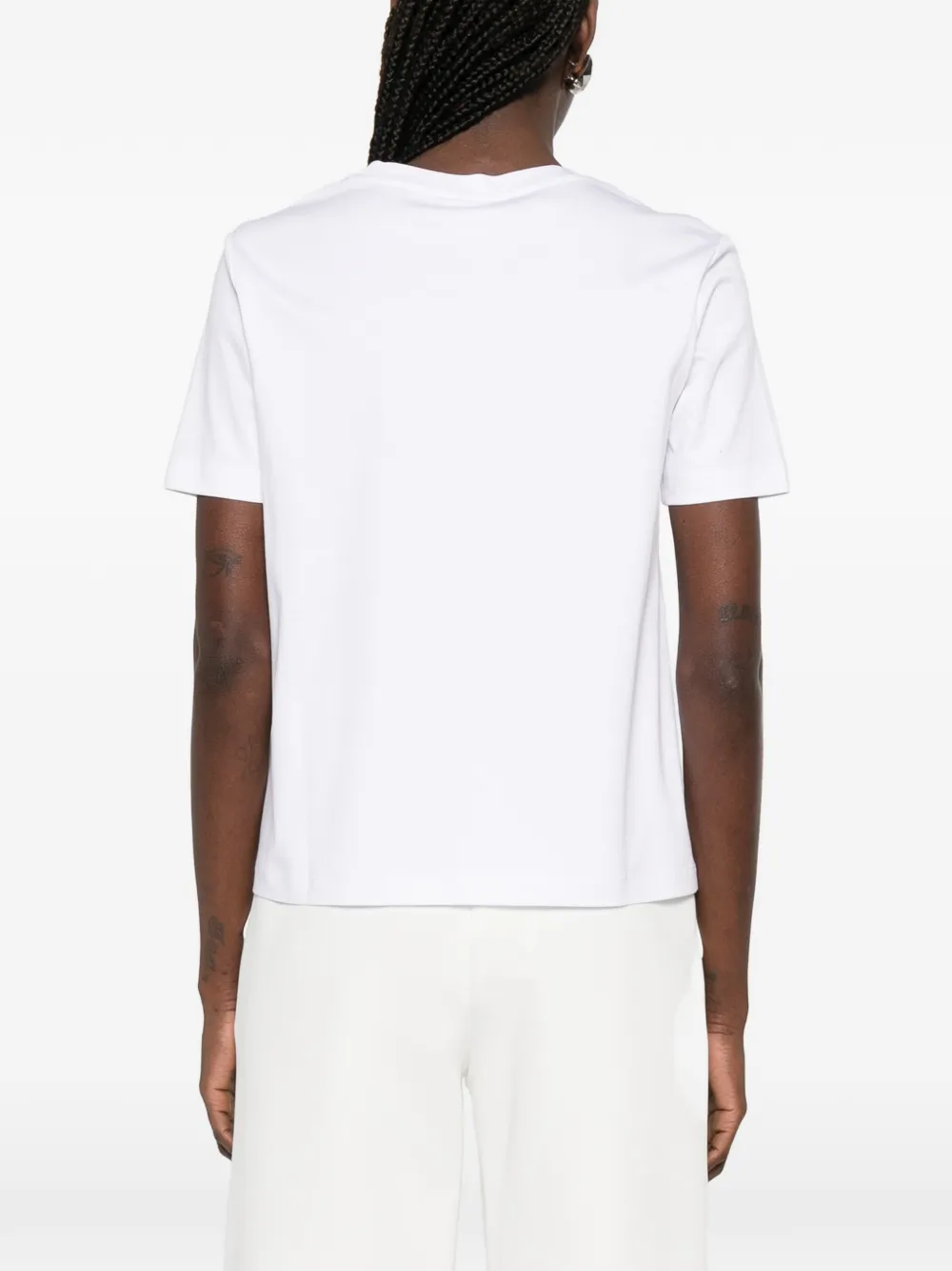 Max Mara T-shirt met grafische print Wit