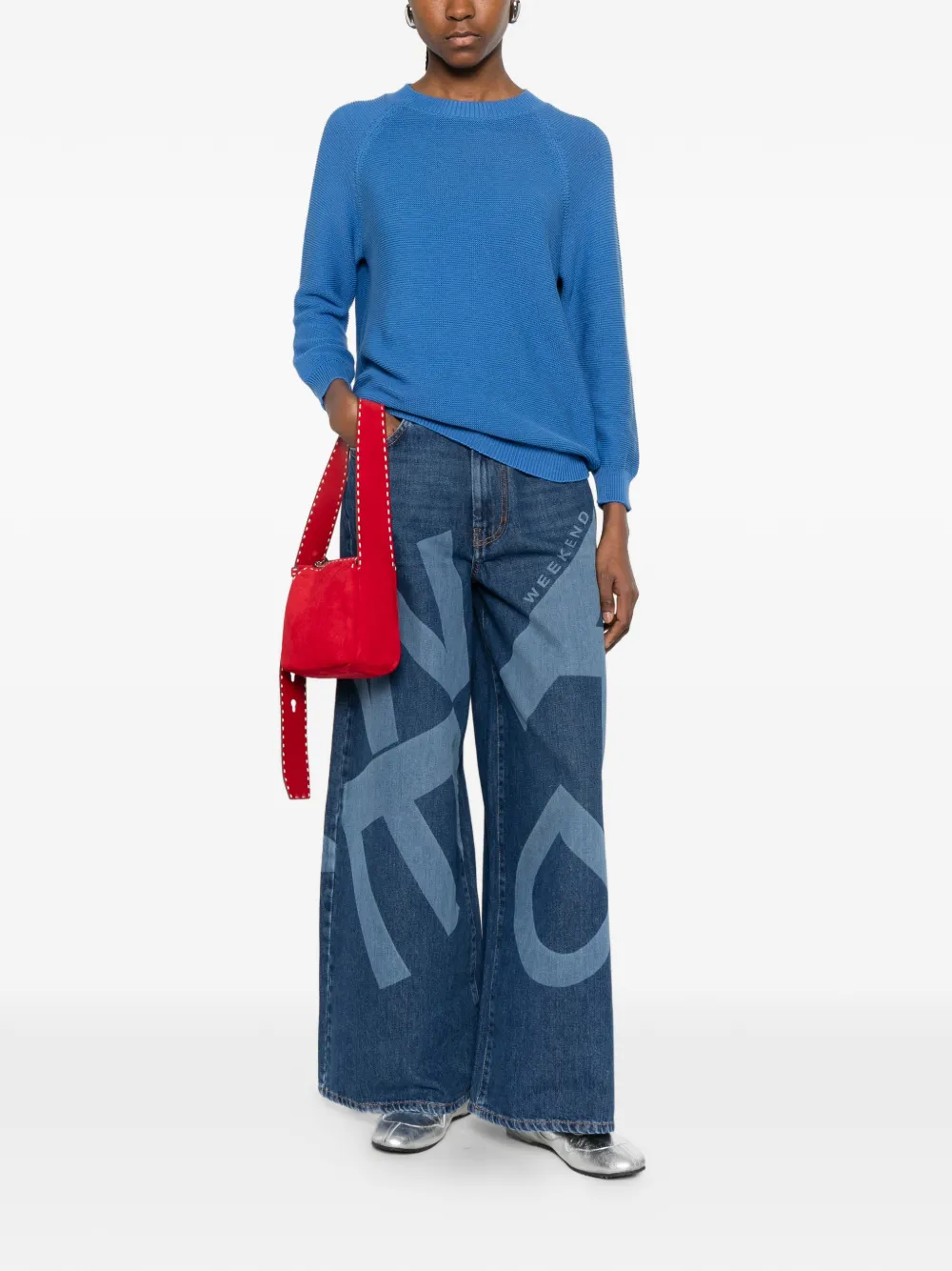  Weekend Max Mara Wkdaere Knitted Sweater - Blue 