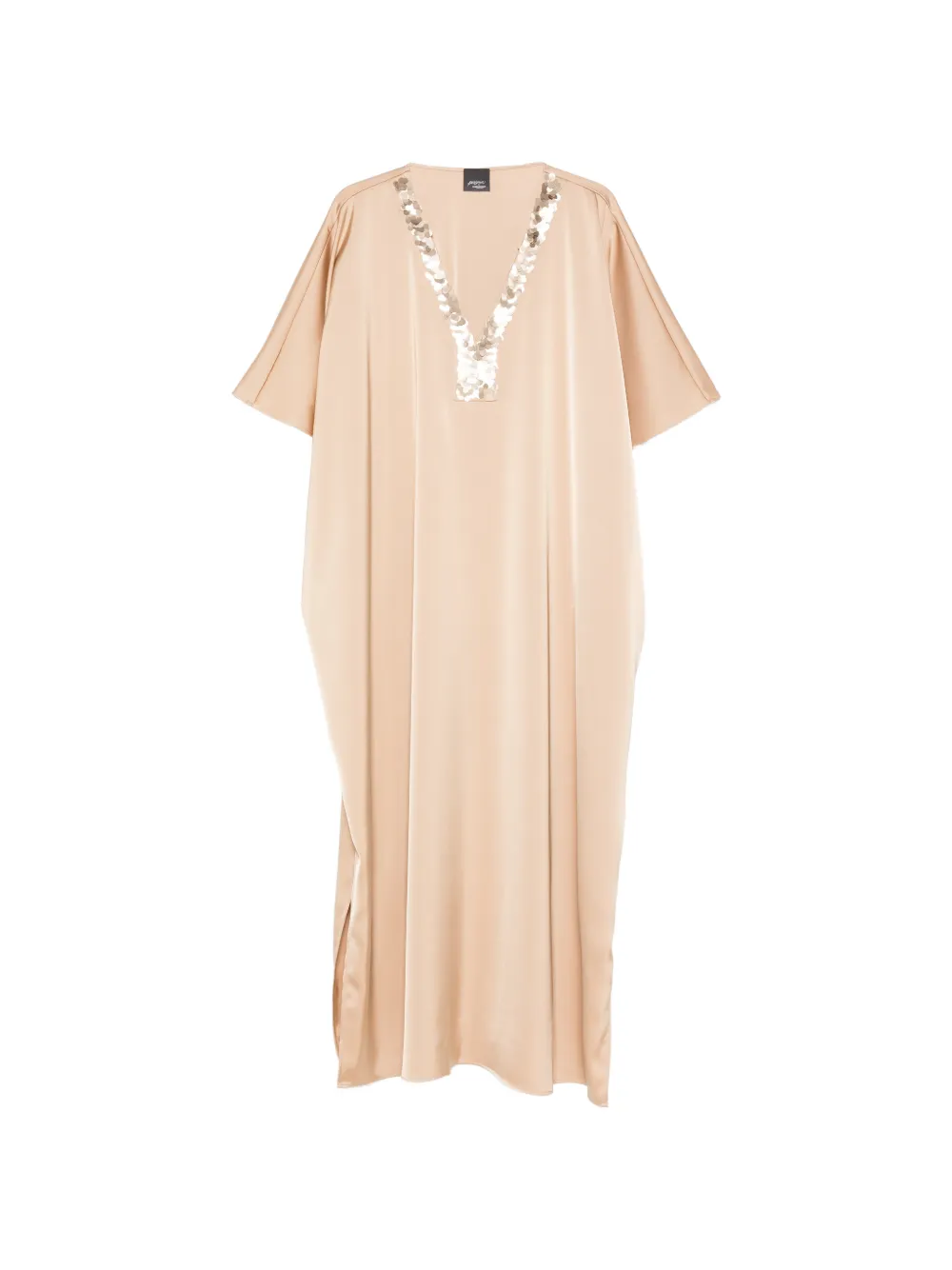 Marina Rinaldi sequin v-neck dress - Toni neutri