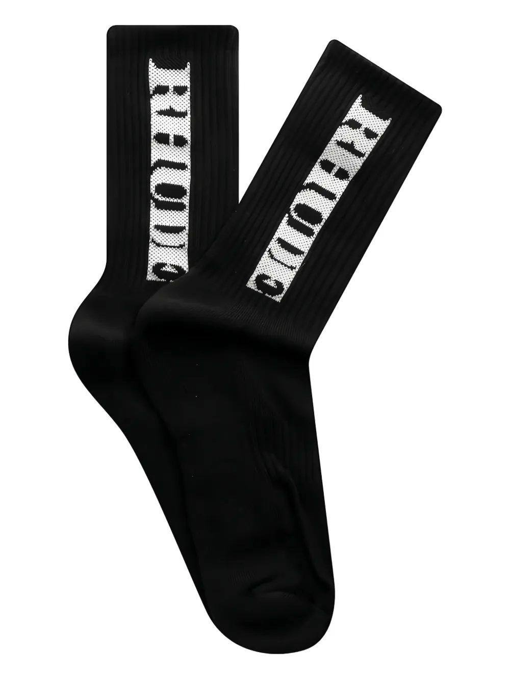 RHUDE calcetines Dinero con logo bordado | negro | Image 1