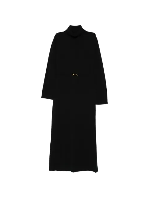 Rixo Elliettebit detail roll-neck maxi dress