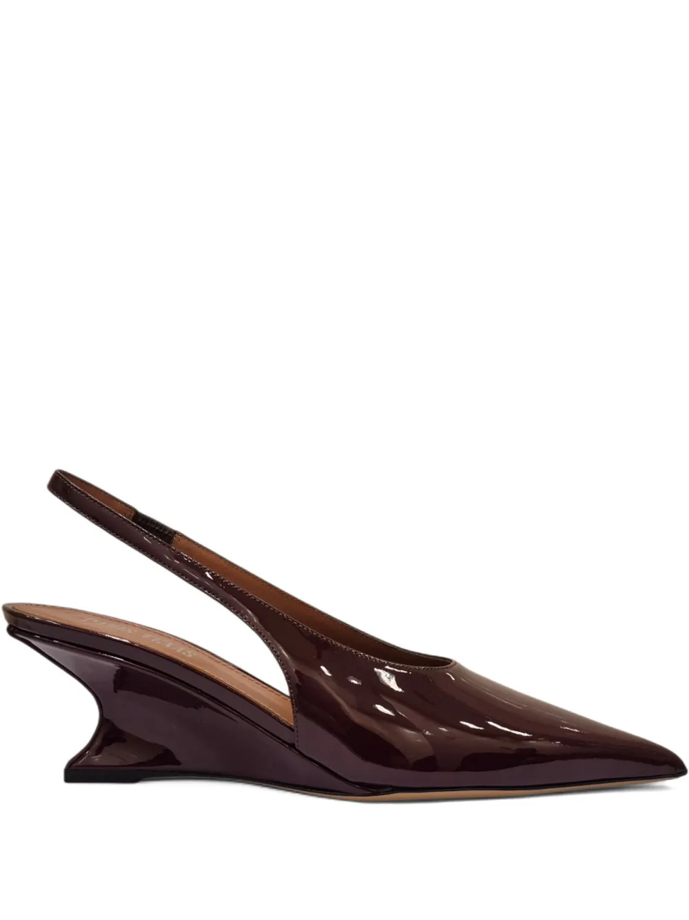 Paris Texas 50mm Nina Slingback Pointed Pumps In Brown