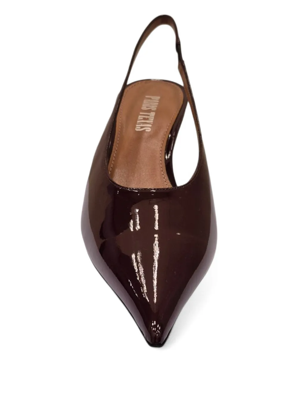 Paris Texas 50mm Nina Slingback Pointed Pumps In Brown