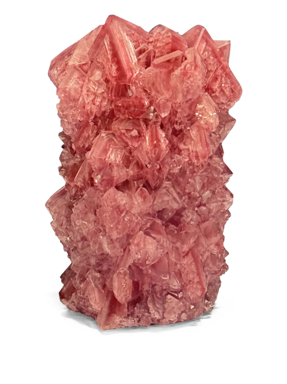 Mineral Series Mini Crystal Vase (16cm X 10 Cm) In Pink