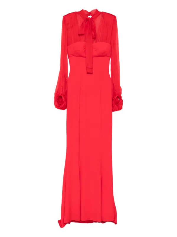 Silk Love & Lace Margot Maxi Dress - Red Silk Love & Lace Margot Maxi Dress - Red
