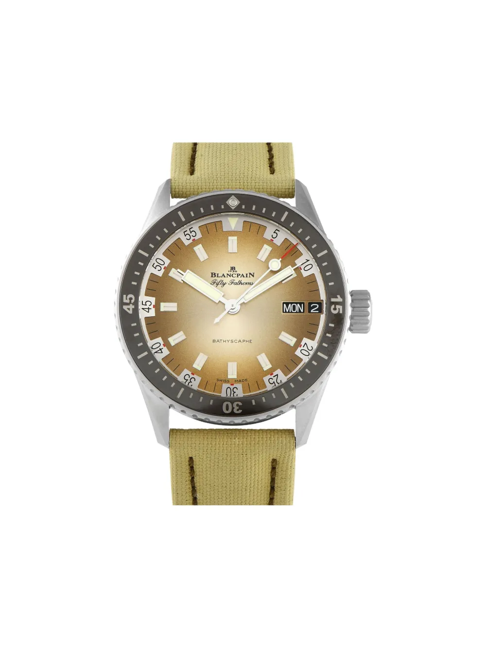 Blancpain reloj Fifty Fathoms Bathyscaphe Day Date de 43mm | marrón | Image 1