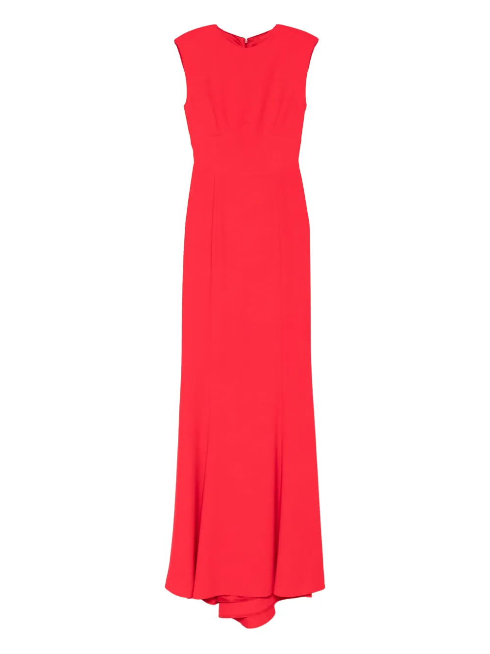 Silk Love & Lace Paloma Sleeveless Maxi Dress In Red