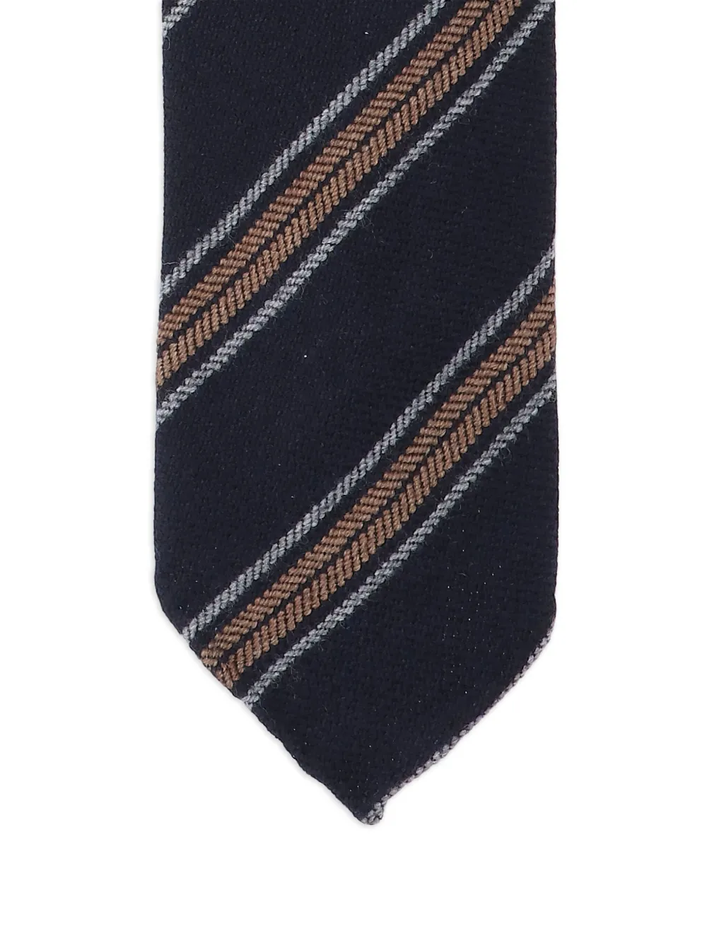 Cesare Attolini Gestreepte stropdas Blauw