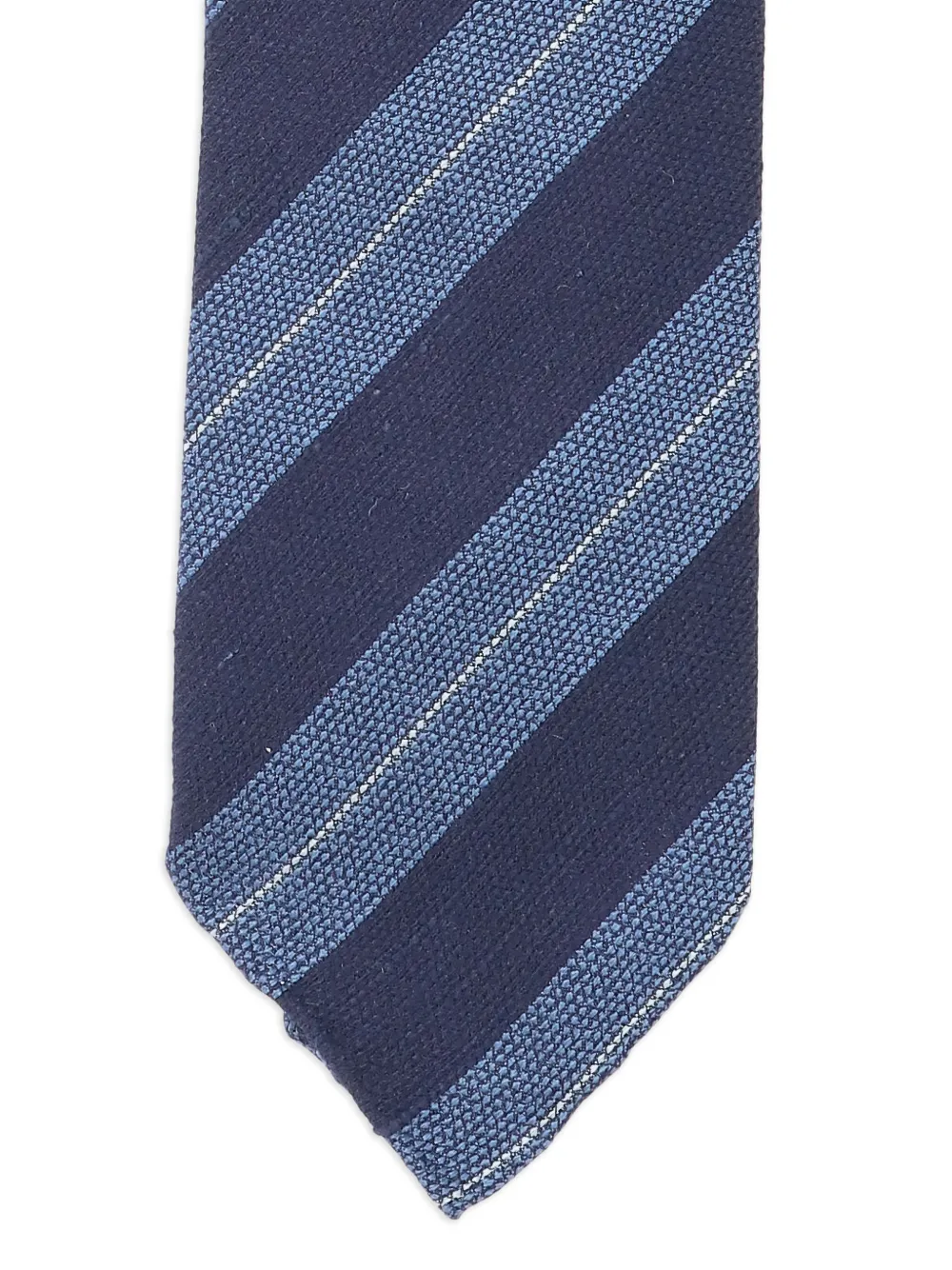 Cesare Attolini Gestreepte stropdas Blauw
