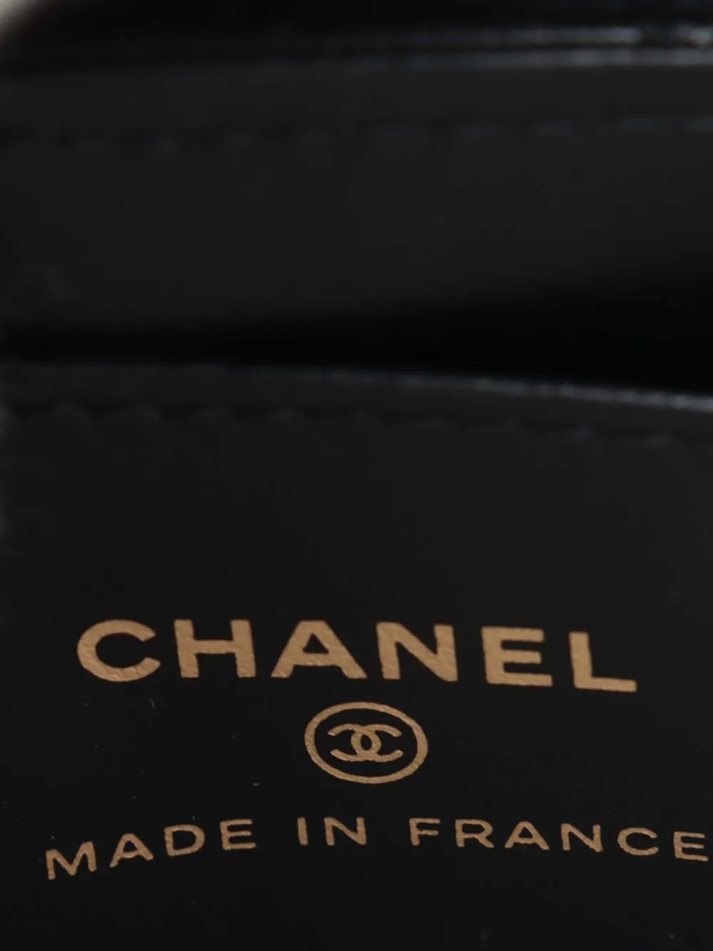 CHANEL Pre-owned 2021-2025 Mini Nano Aged Calfskin Kelly Shopper Bag Satchel In Black