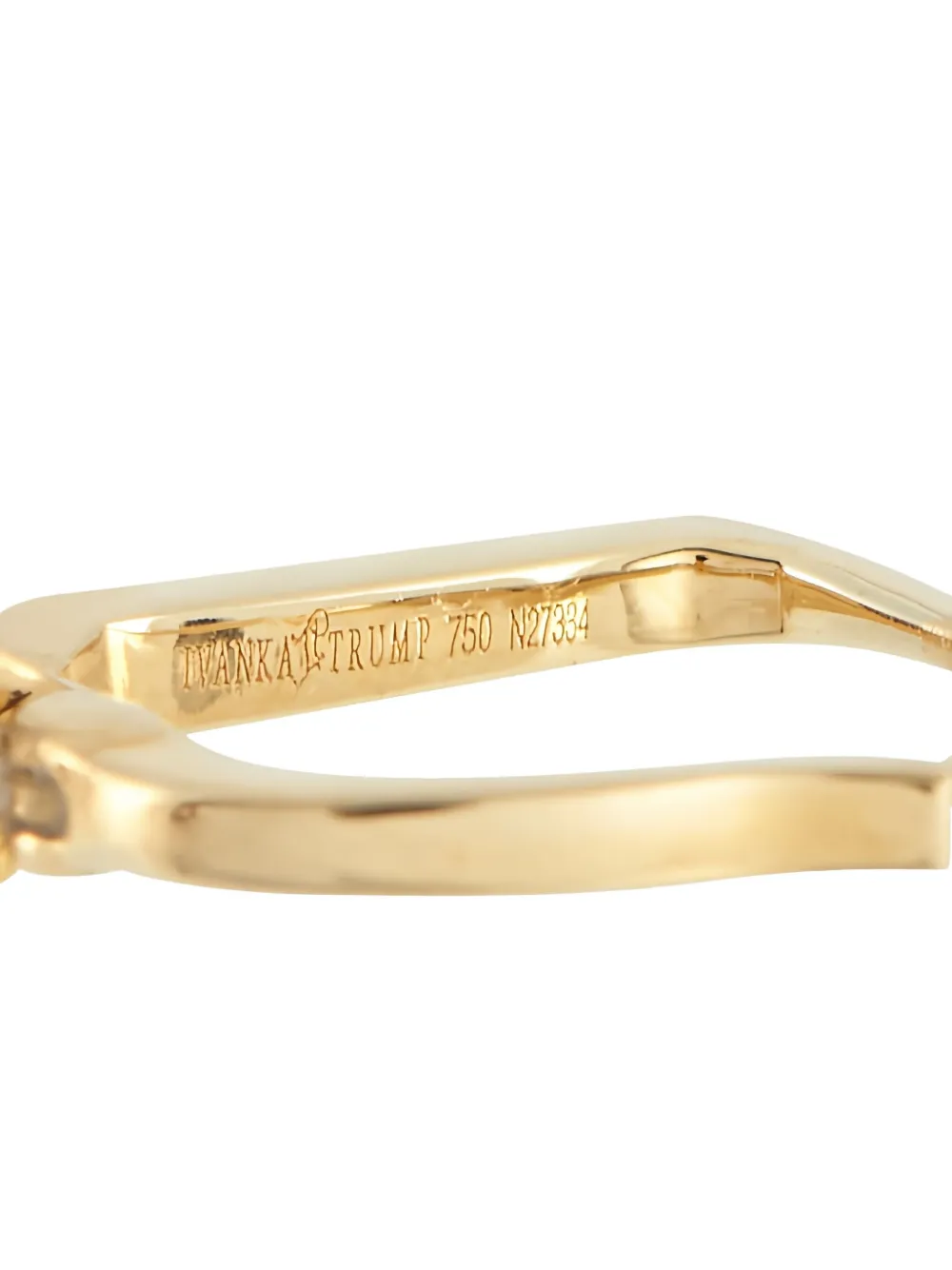 IVANKA TRUMP Pre-owned 18k Yellow Gold Diamond Dangle Earrings