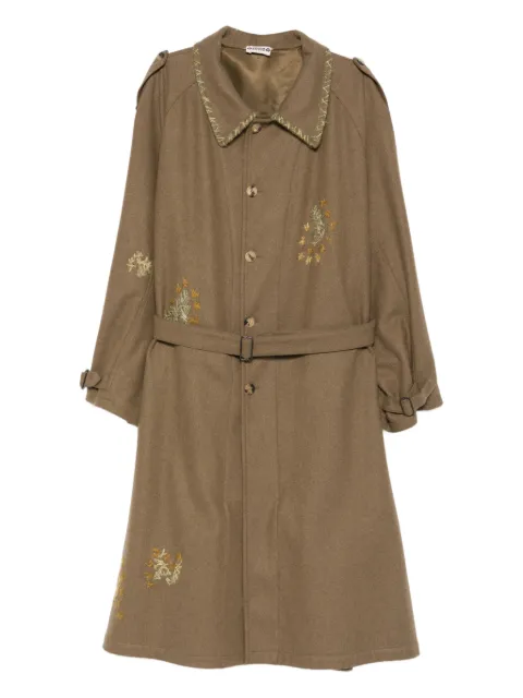 A.N.G.E.L.O. Vintage Upcycling embroidered belted-waist coat