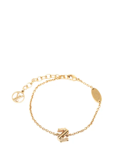 Louis Vuitton Pre-Owned 2015 LV & Me S vergulde messing armband