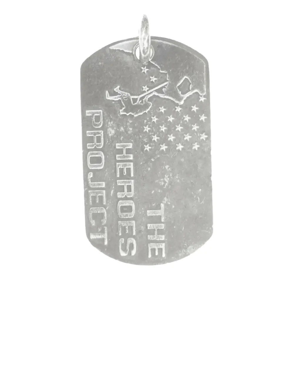 Chrome Hearts Heroes Project Dog Tag In Silver