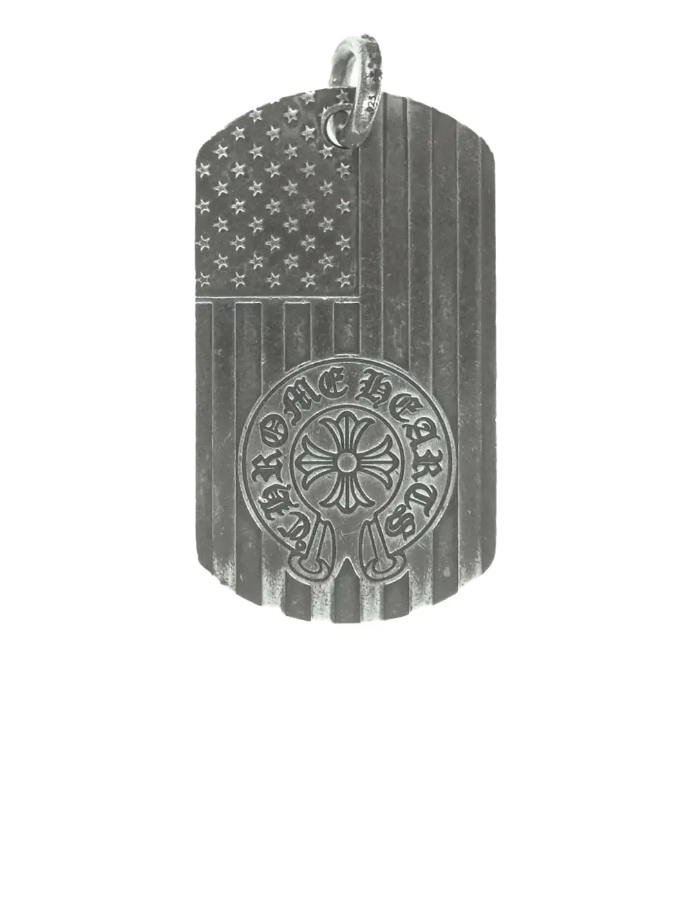 Chrome Hearts Heroes Project Dog Tag In Silver
