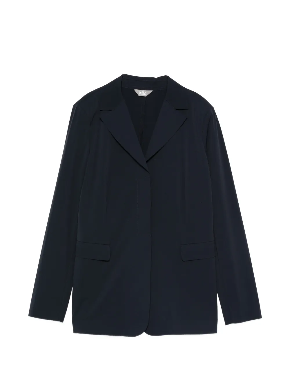 Max Mara flap-pocket V-neck jacket - Blau