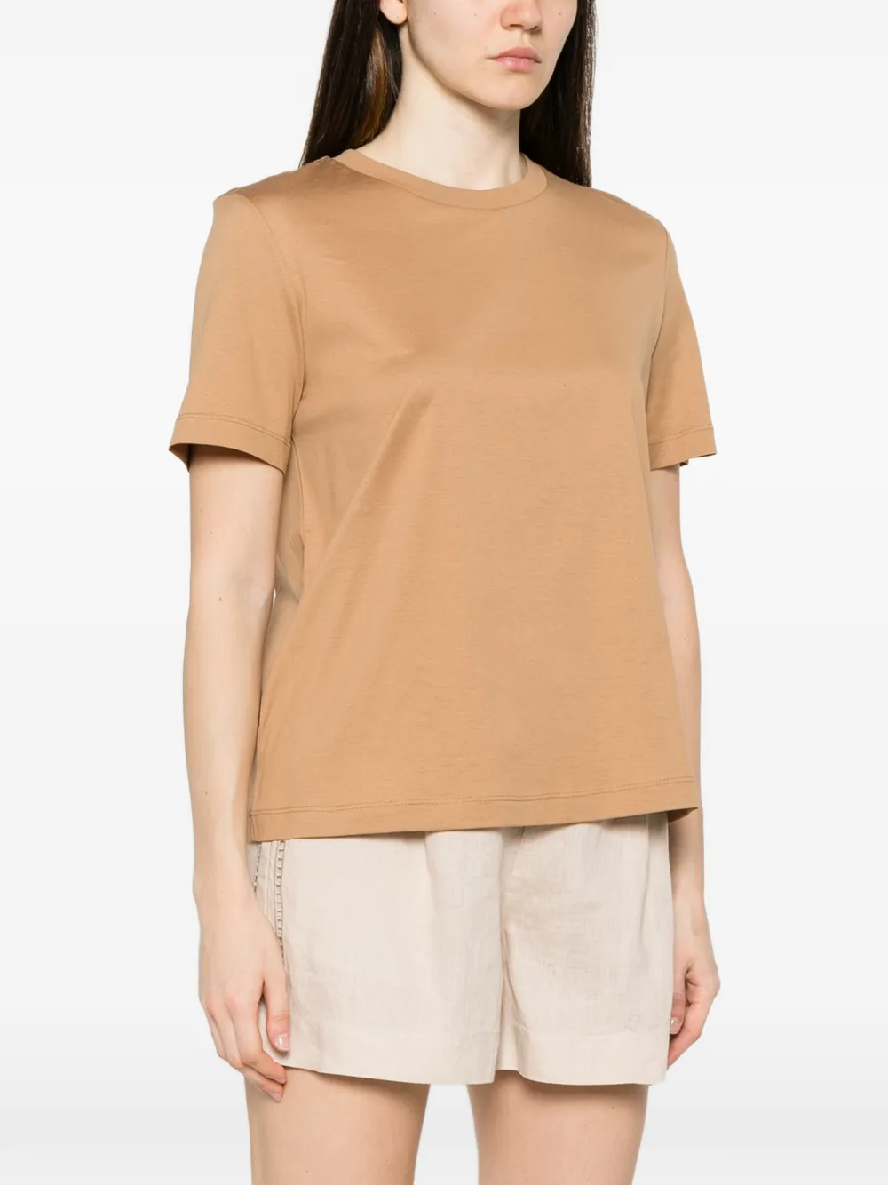 Max Mara Licenza T-shirt met print Beige