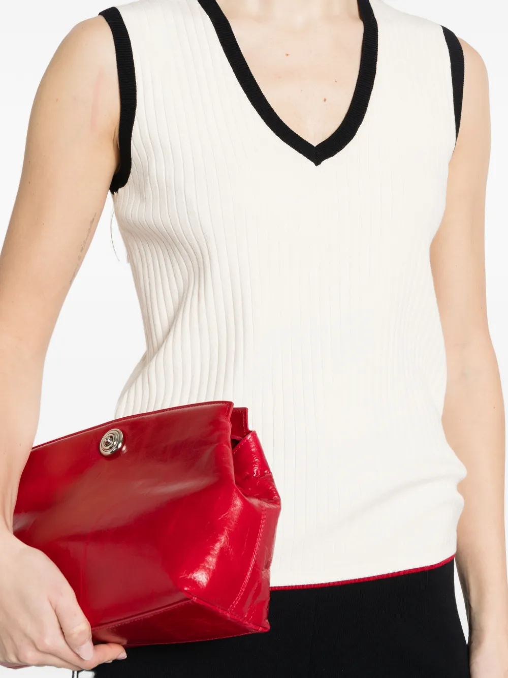 Max Mara Tanktop met V-hals Wit