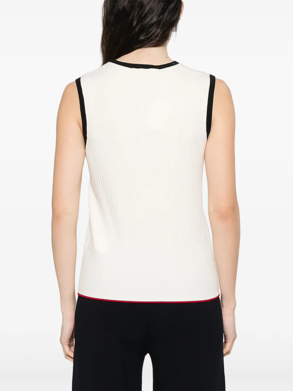 Max Mara Tanktop met V-hals Wit