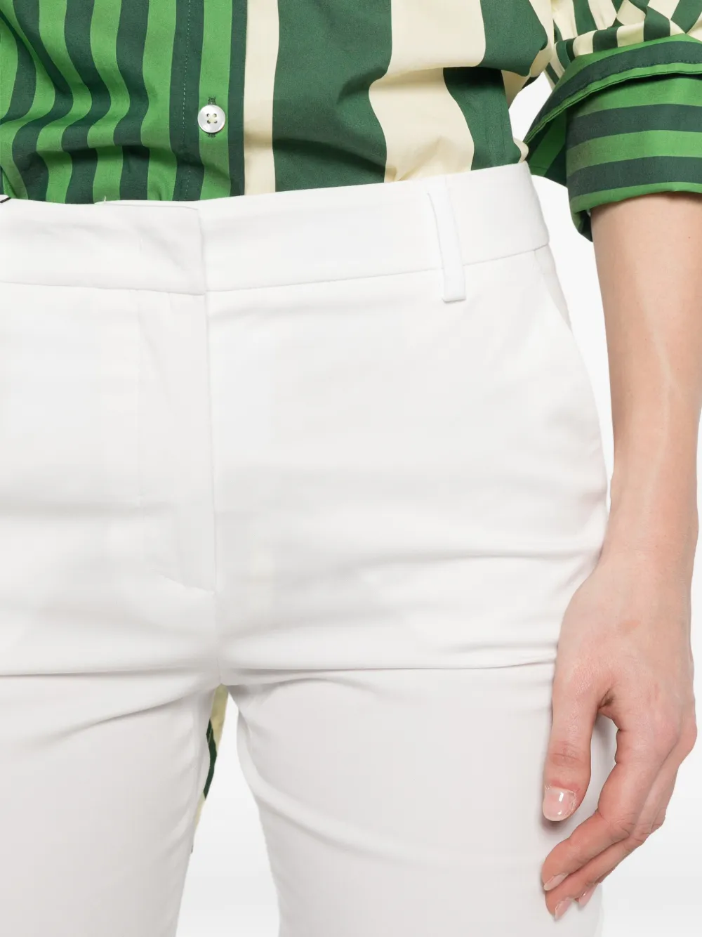 Weekend Max Mara Cropped broek Wit