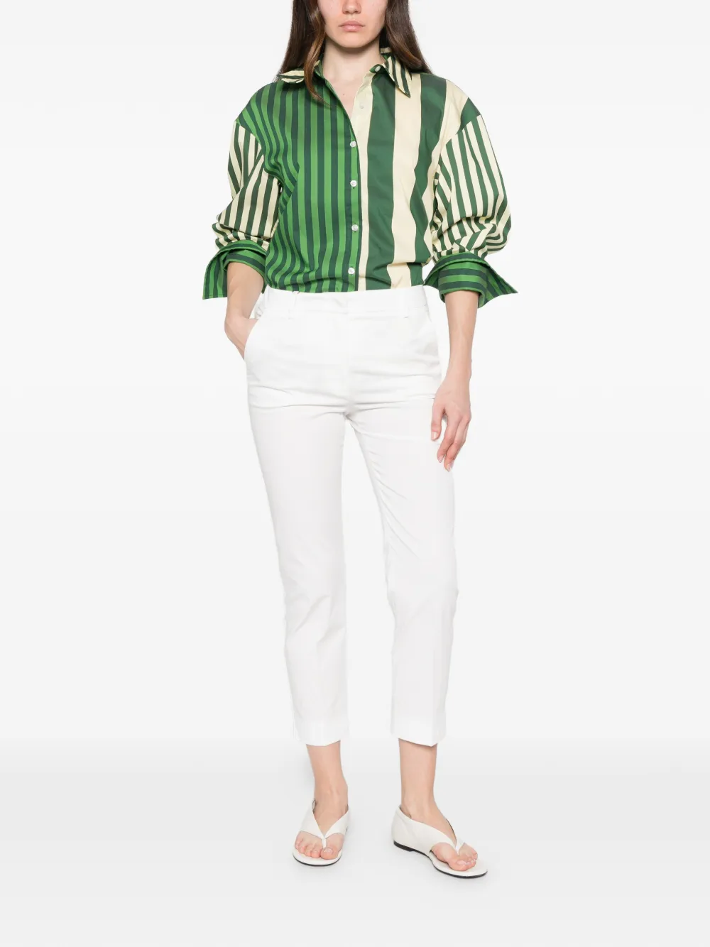 Weekend Max Mara Cropped broek Wit