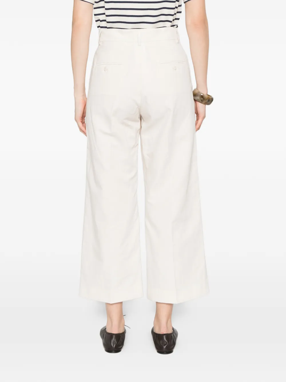 Weekend Max Mara Broek met wijde pijpen Beige