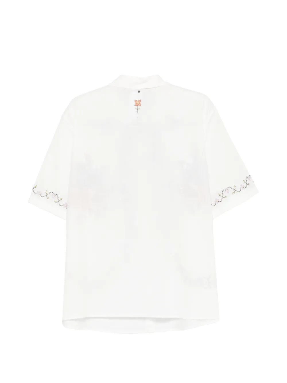 Marina Rinaldi Mrsemblema blouse met bloemenprint Wit