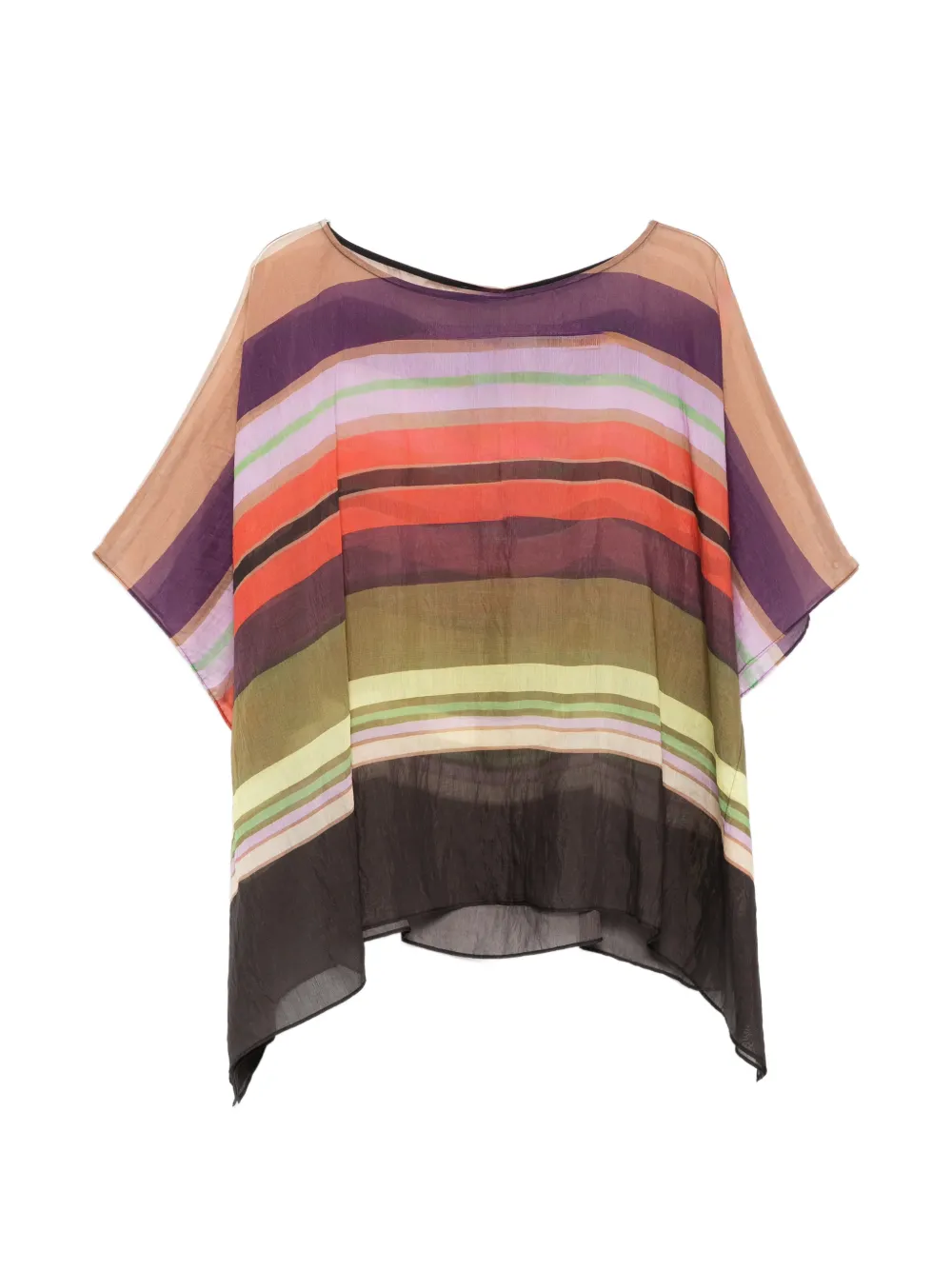 Marina Rinaldi Pmragape striped top - Toni neutri