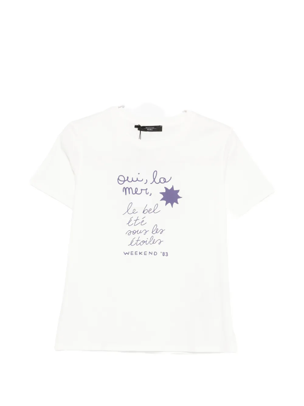 Weekend Max Mara Wkdpantera graphic-print T-shirt - Bianco
