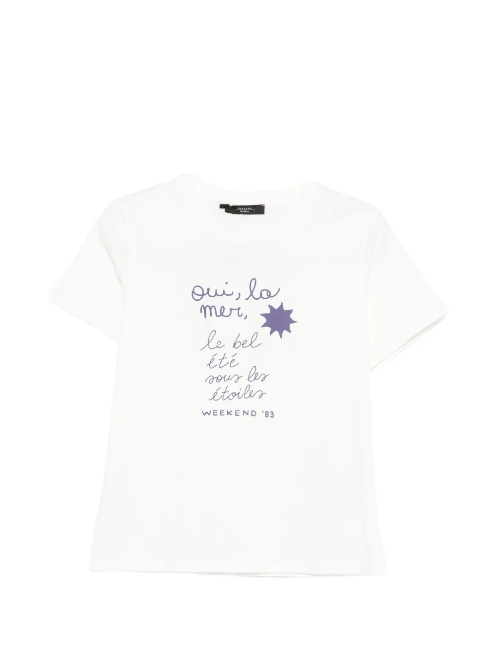 Weekend Max Mara Wkdpantera graphic-print T-shirt - Bianco