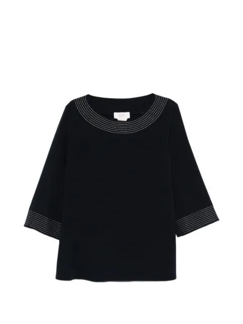 Marina Rinaldi blouse à coutures contrastantes