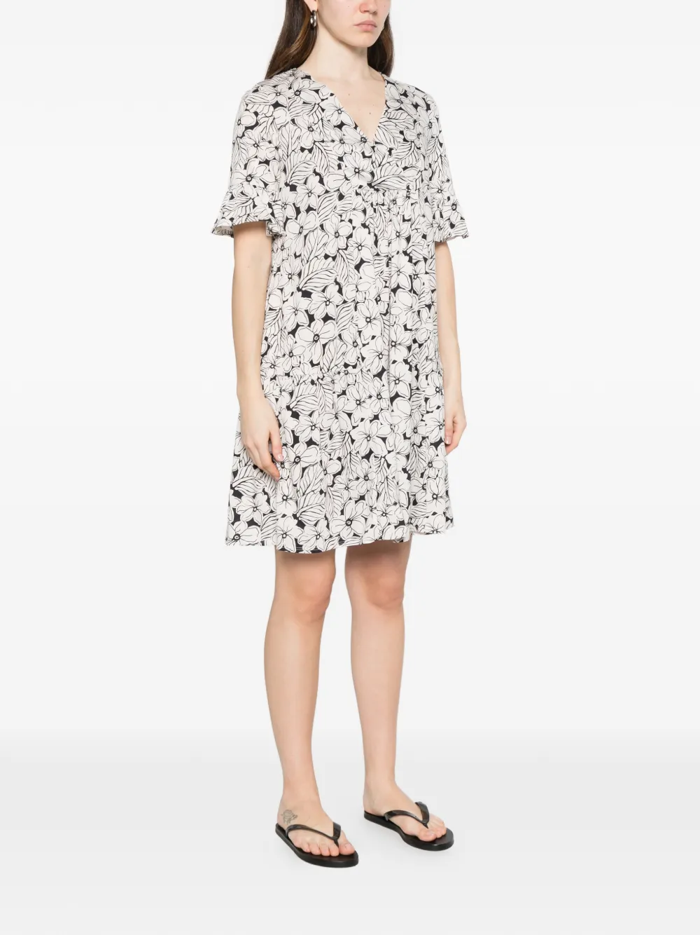 Weekend Max Mara Vestido Corto Wkdfuoco - Blanco 