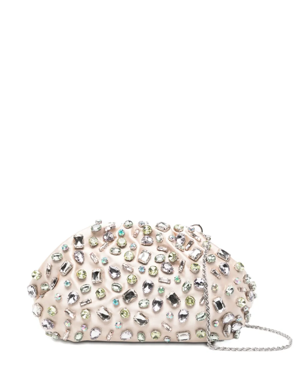 Marina Rinaldi crystal-embellished shoulder bag - Toni neutri