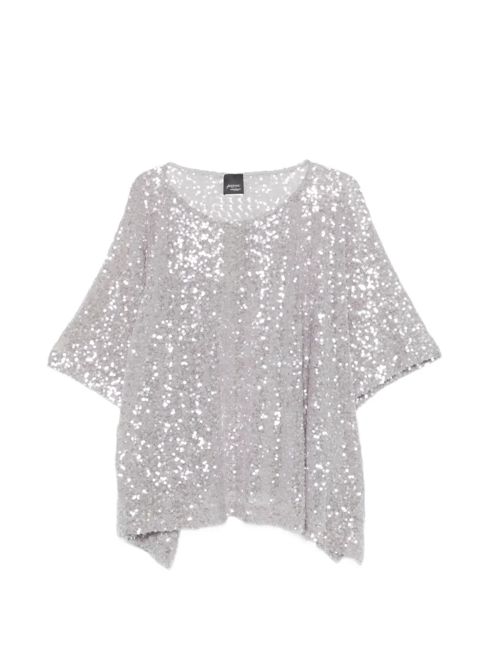 Marina Rinaldi PMREPOCA sequin blouse - Grigio