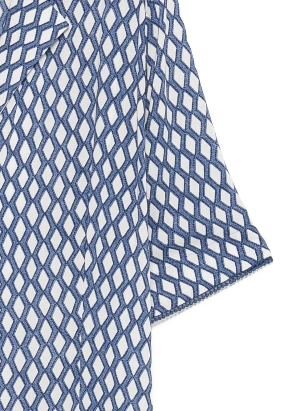  Marina Rinaldi Mrsranch Geometric-print Maxi Dress - Blue 