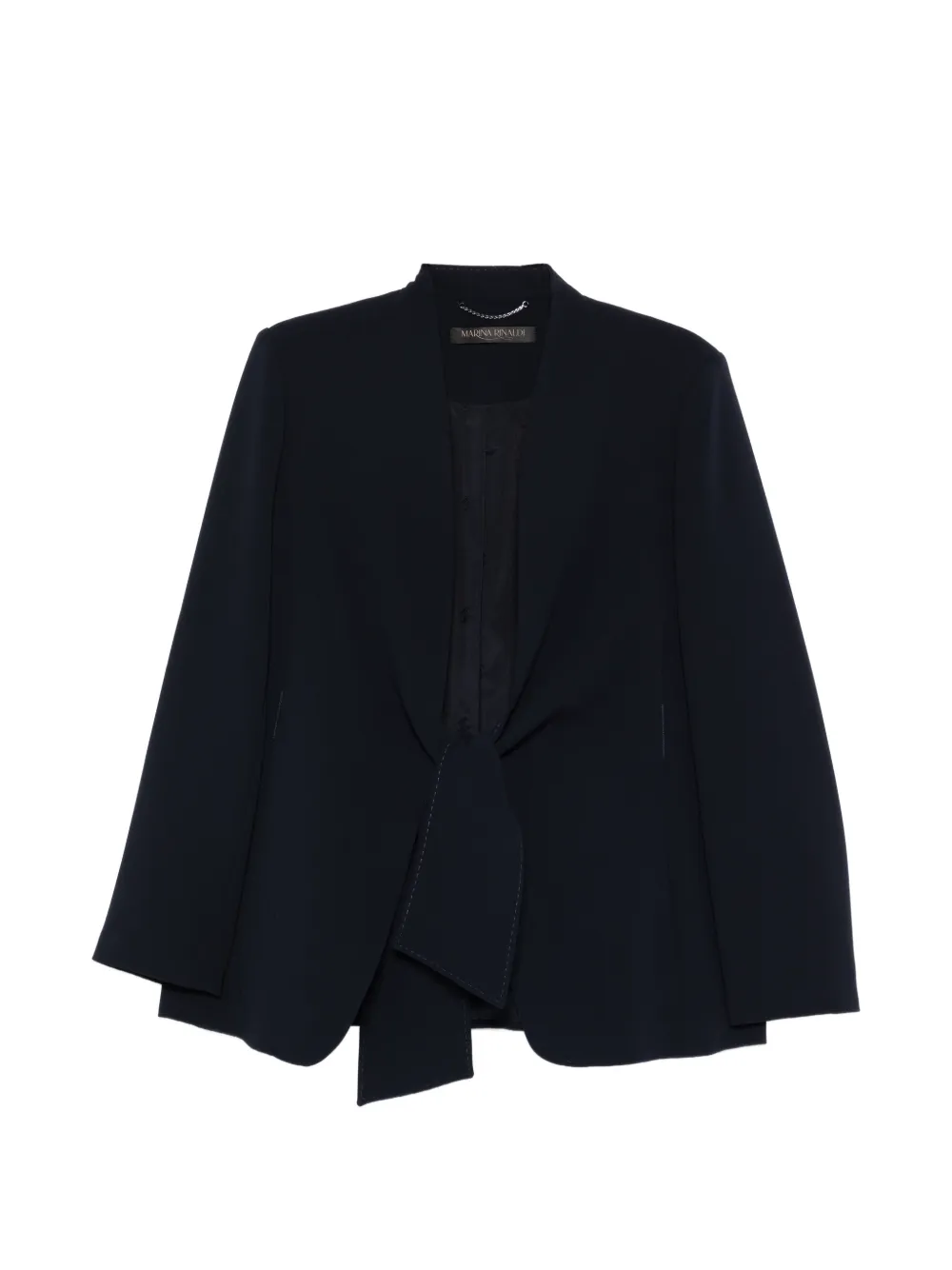 Marina Rinaldi knot-detail jacket - Nero