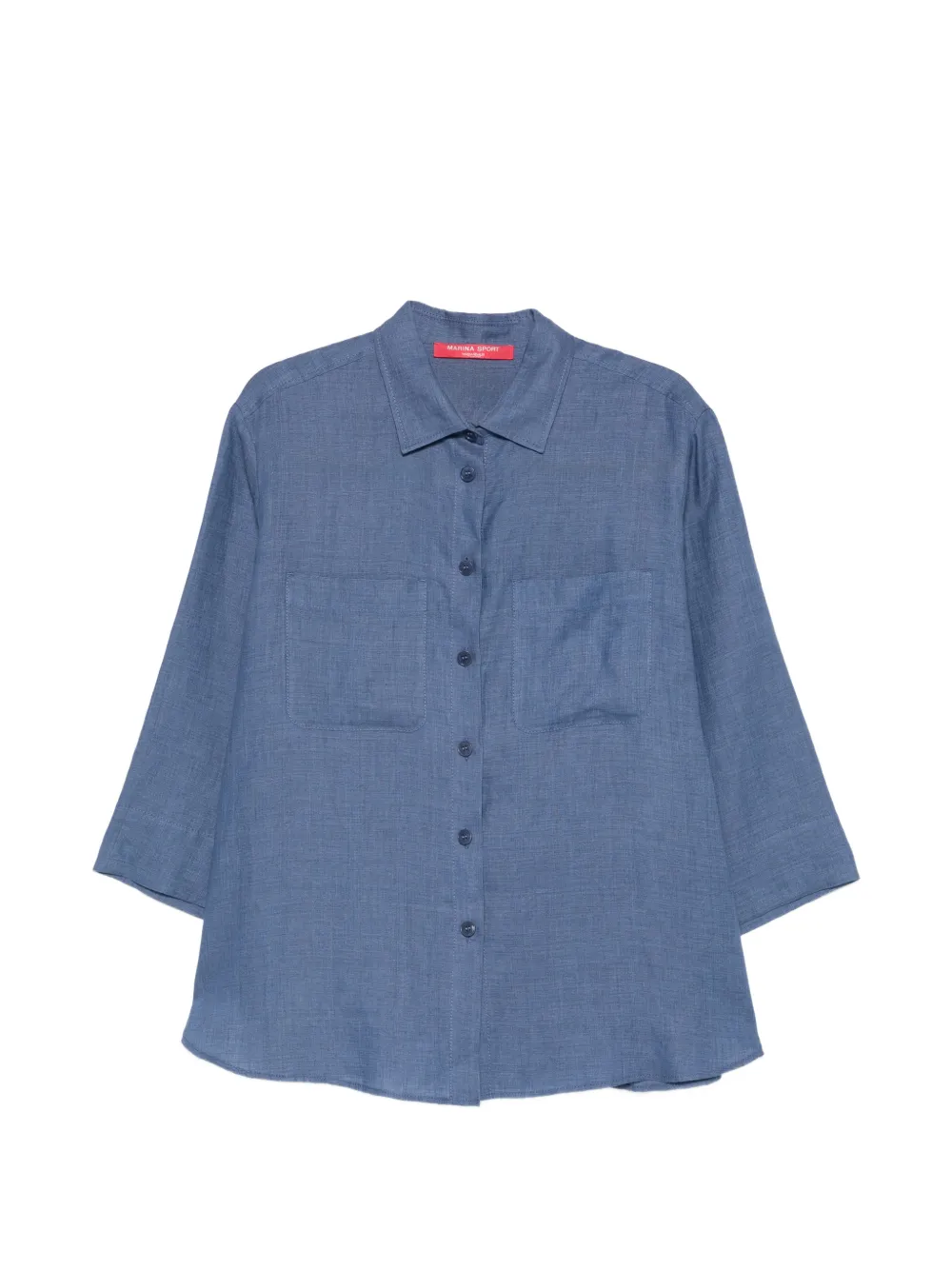 Marina Rinaldi buttoned shirt - Blu