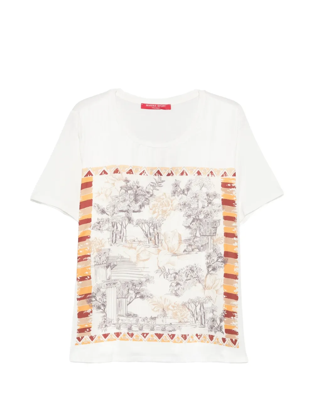 Marina Rinaldi patterned T-shirt - Bianco