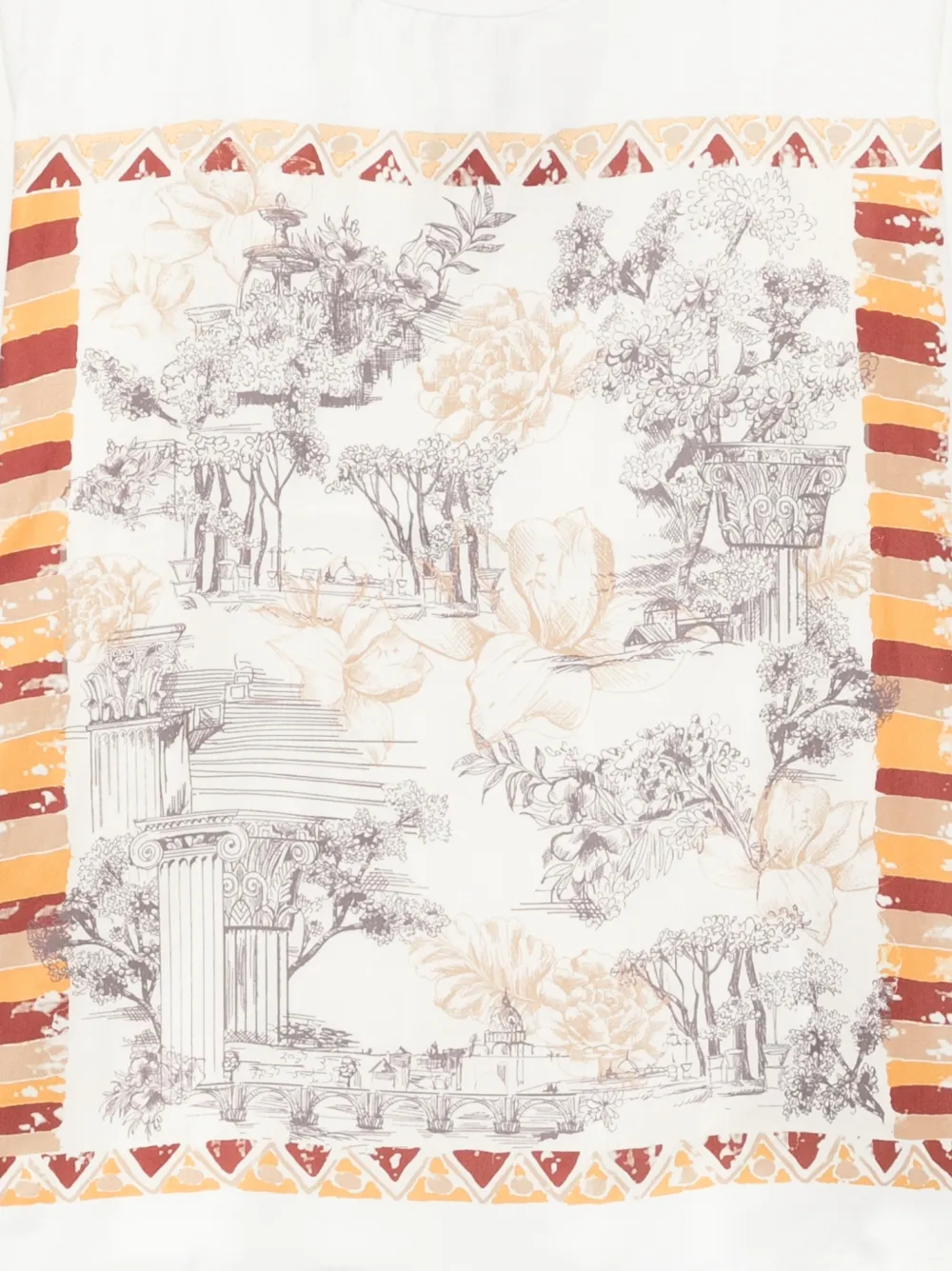  Marina Rinaldi Patterned T-shirt - White 