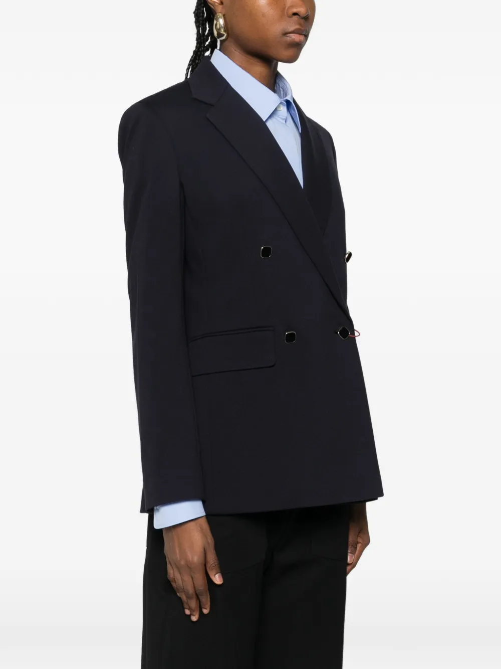  Max Mara Mstriviera Double-breasted Jacket - Blue 